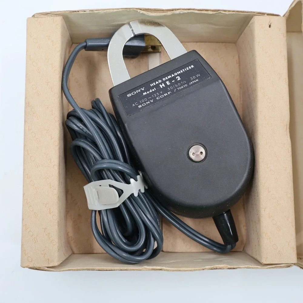 Sony‎ HE-2 Head Demagnetizer Vintage Audio Accessory Black 110V Japan Boxed